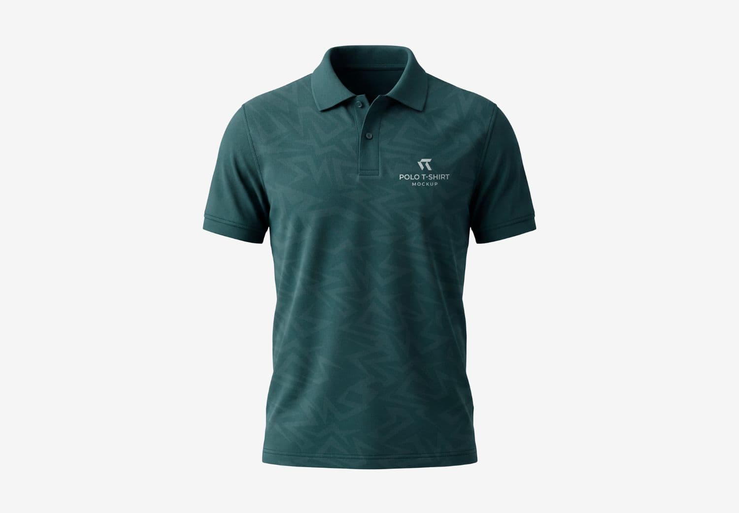 Classic Polo T-Shirt Front View Mockup