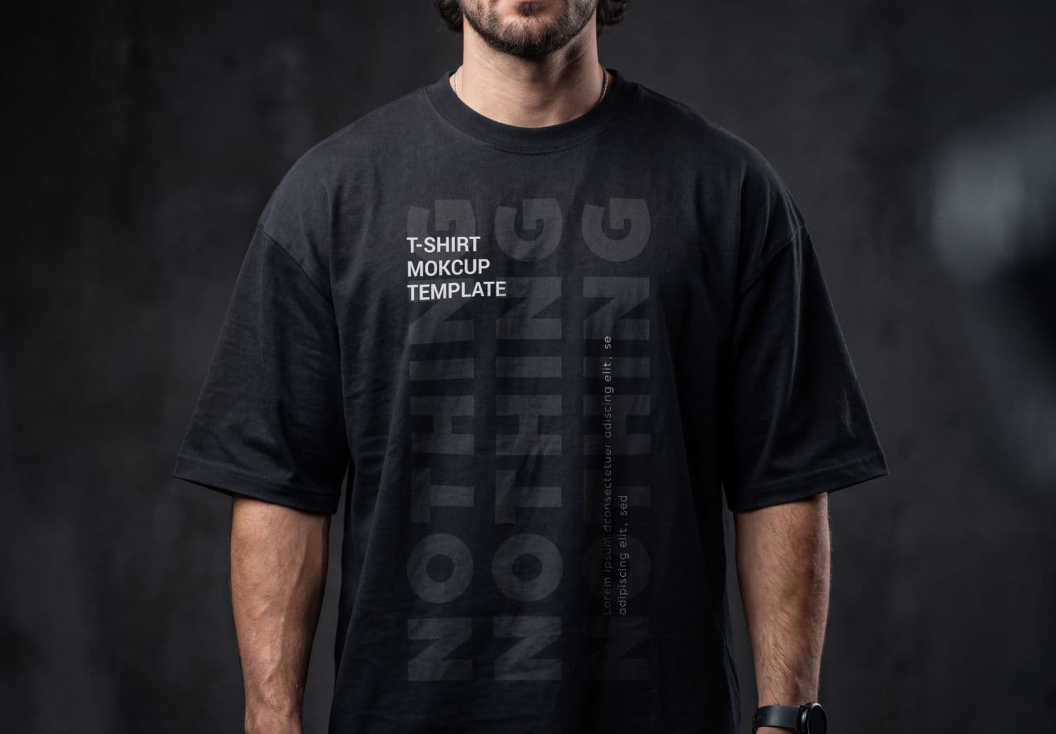 Oversized T-Shirt Lifestyle Mockup for Streetwear Branding