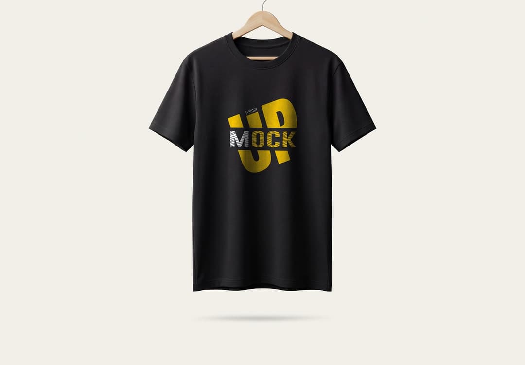 Hanging Front T-Shirt Mockup