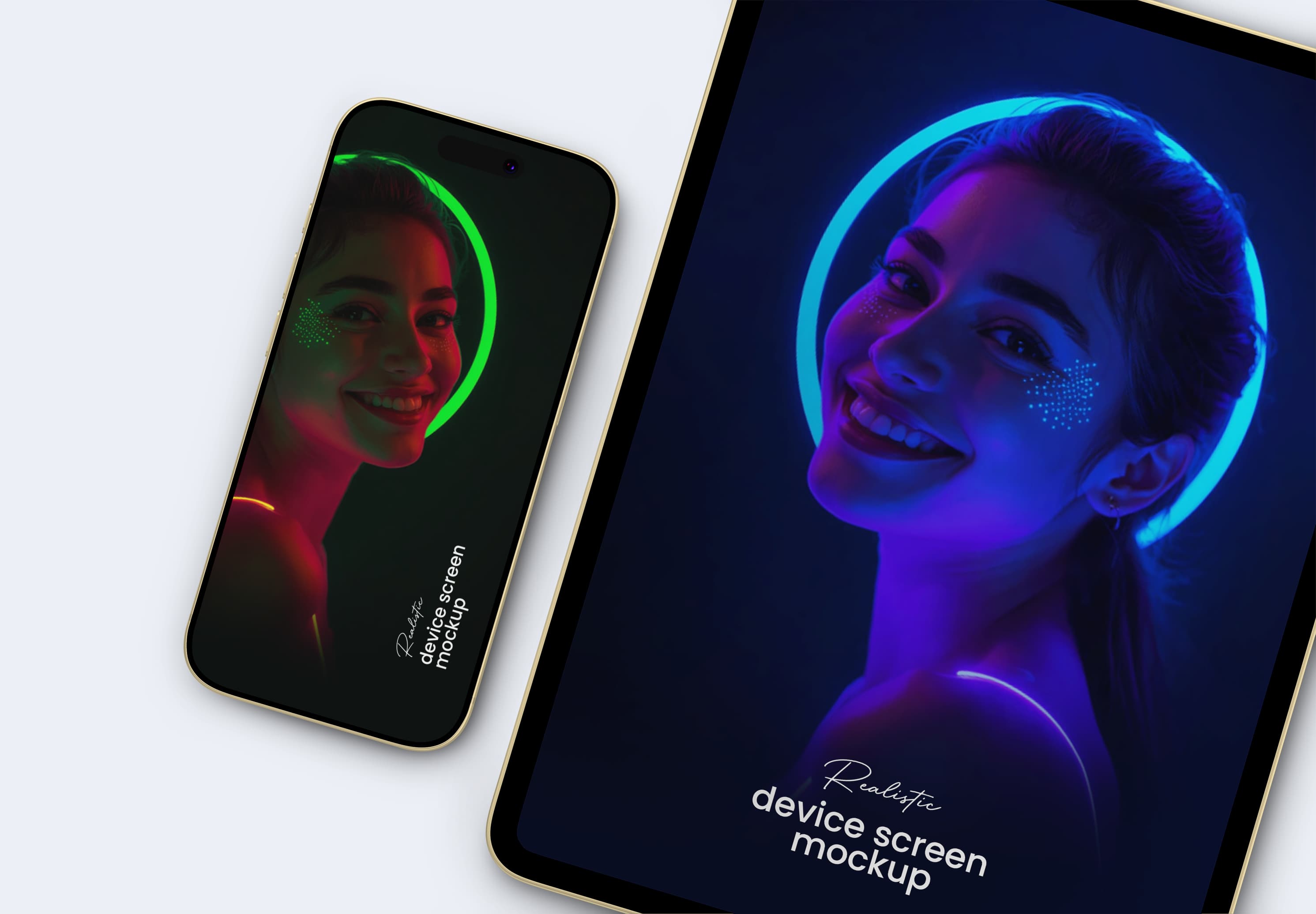 Neon Multi Device Screen Mockup