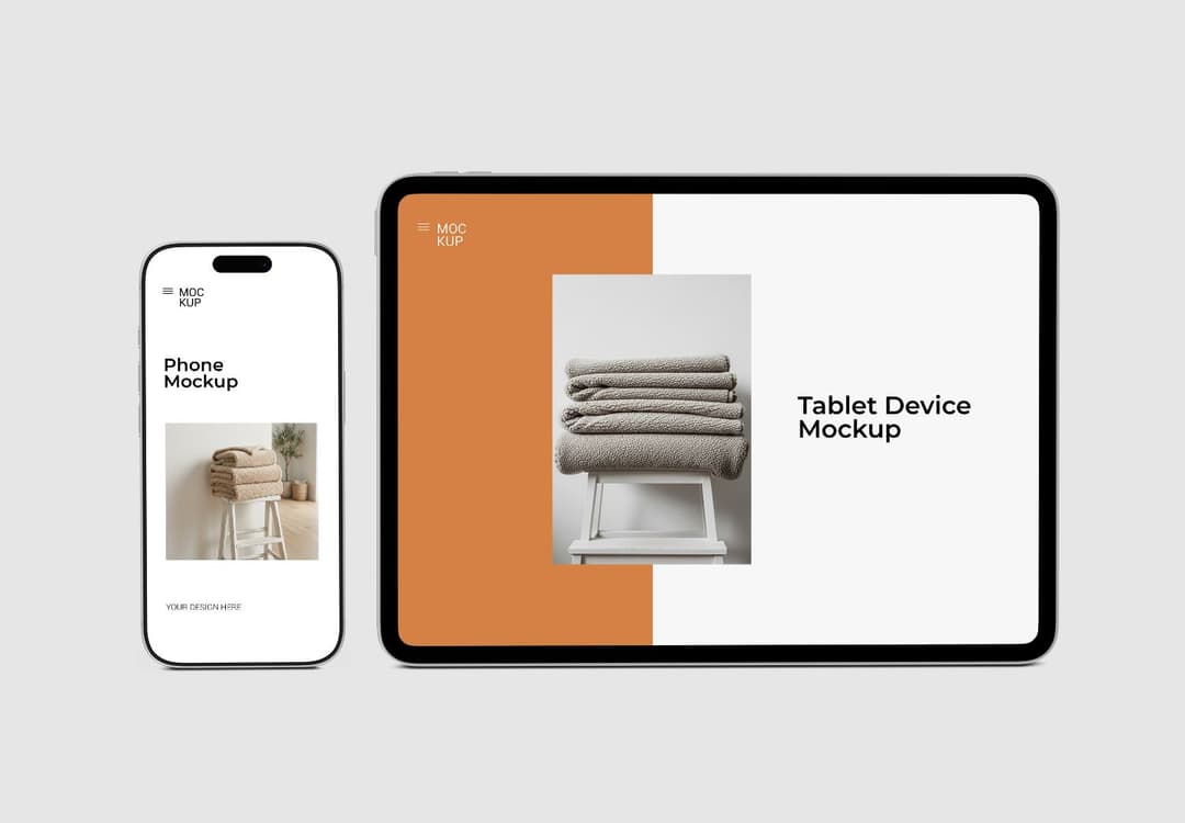 Phone and Tablet Mockup Responsive Device Display