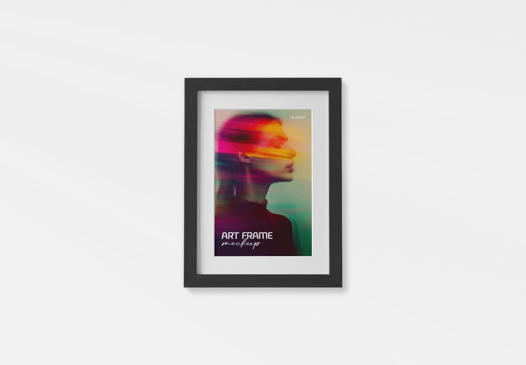 Minimal Black Art Frame Poster Mockup