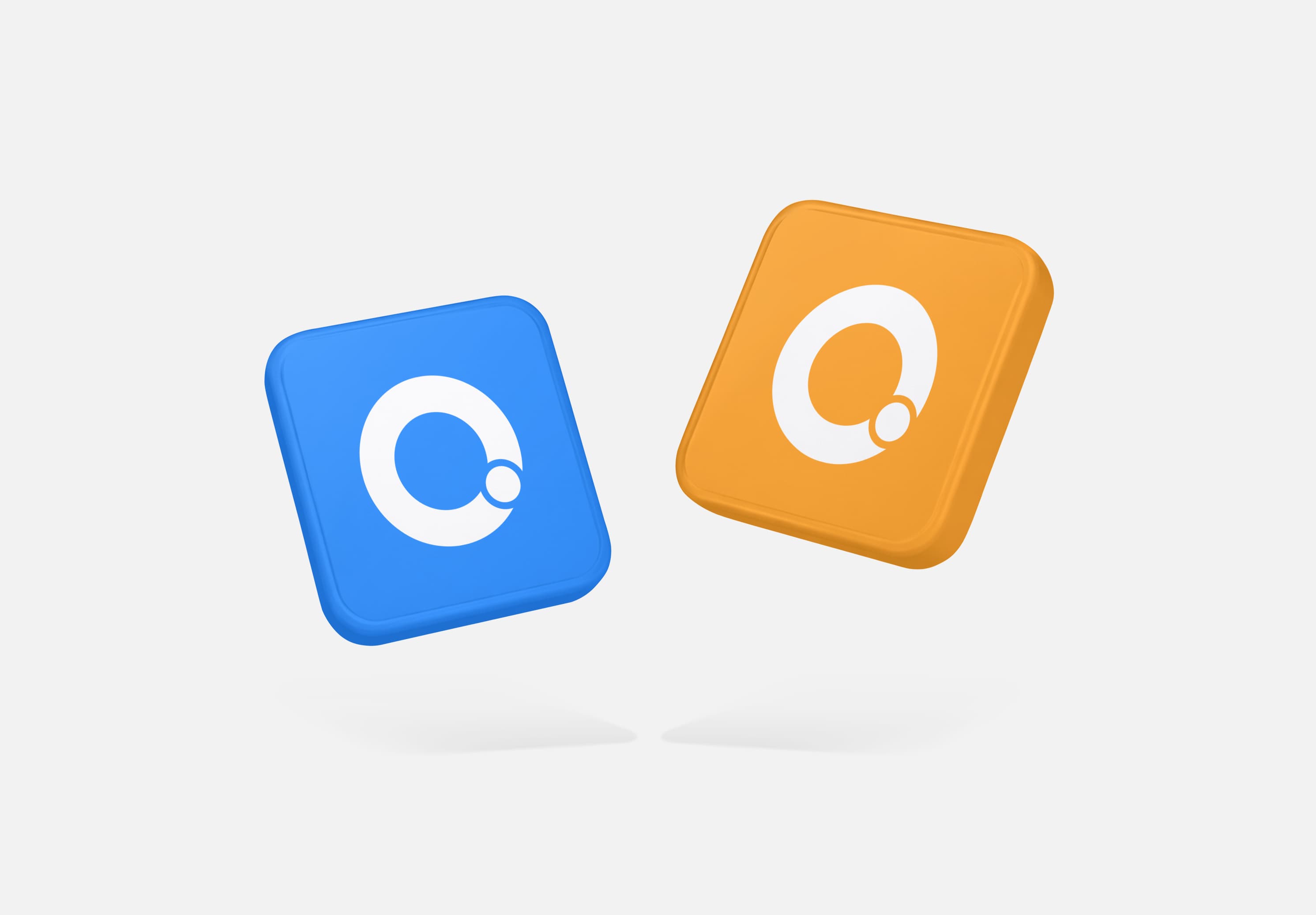 Floating App Icon Pair Mockup | MockupHive