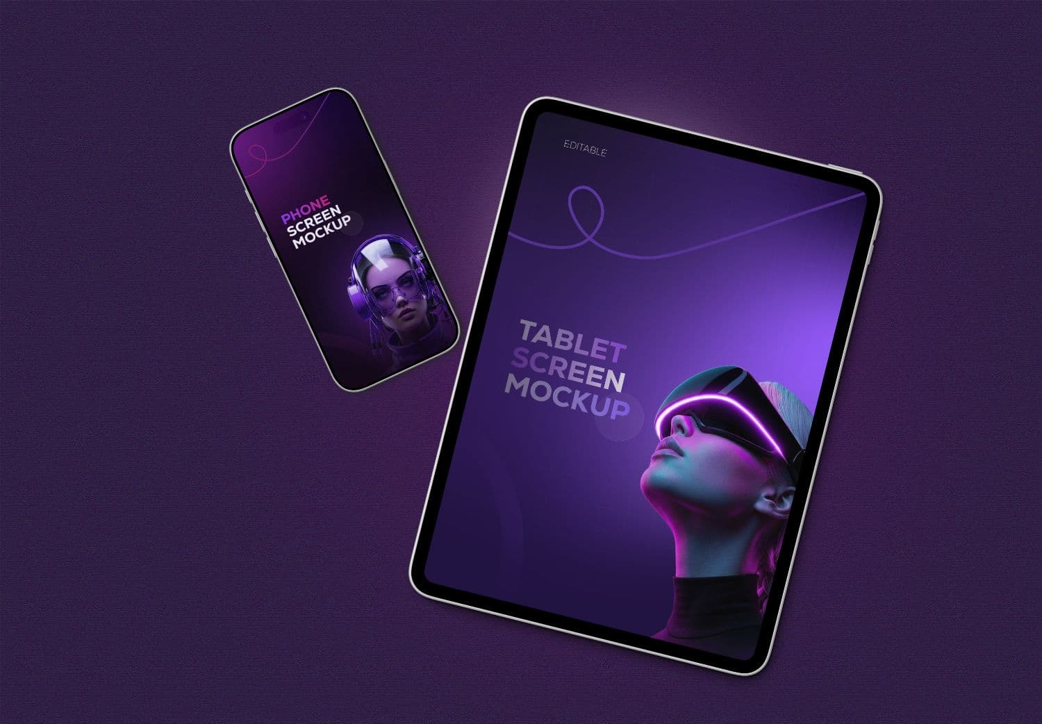 Tablet and Phone Mockup for UI & Branding Showcase
