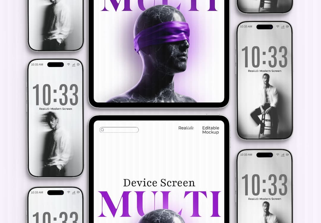 Modern Multi Device Screen Mockup Set