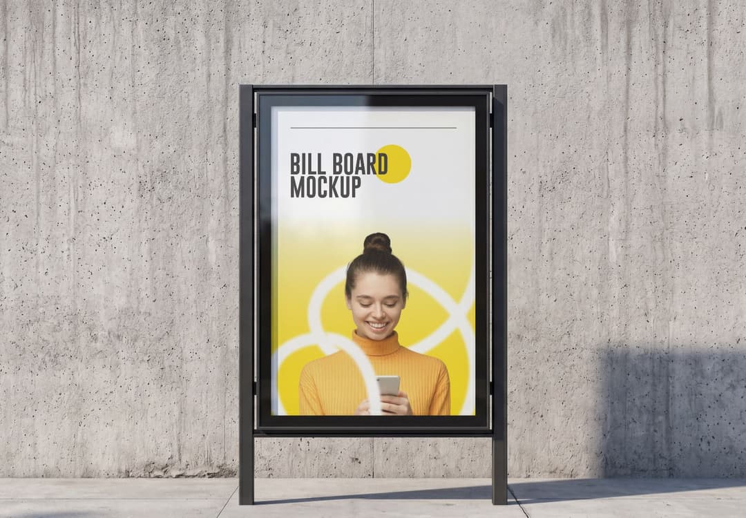 Outdoor Billboard Mockup – Street Advertising Display