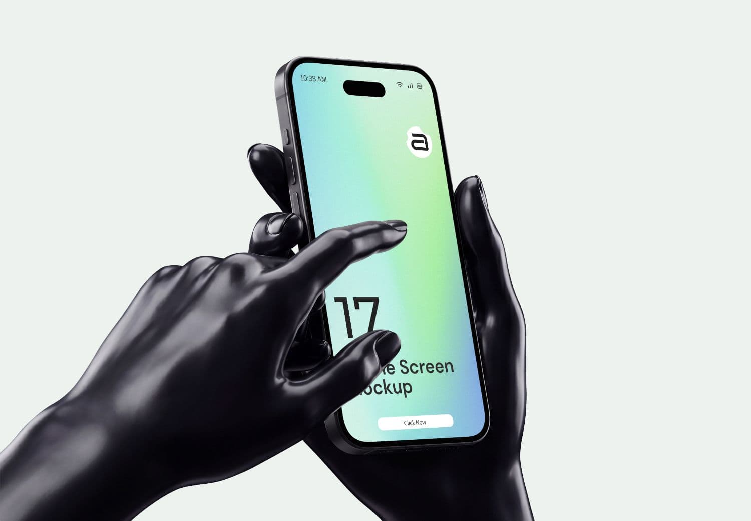 Hand Holding Phone Mockup PSD for App UI Presentations
