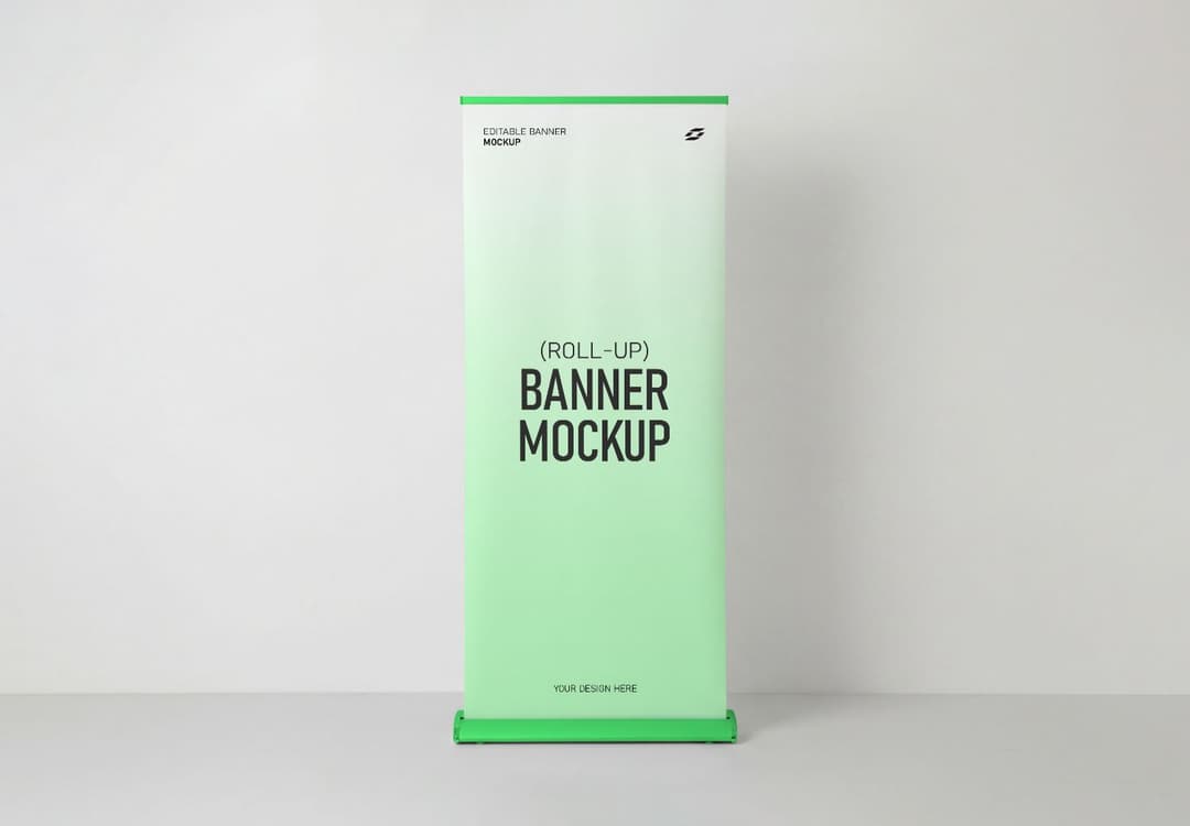 Roll-Up Banner Stand Mockup