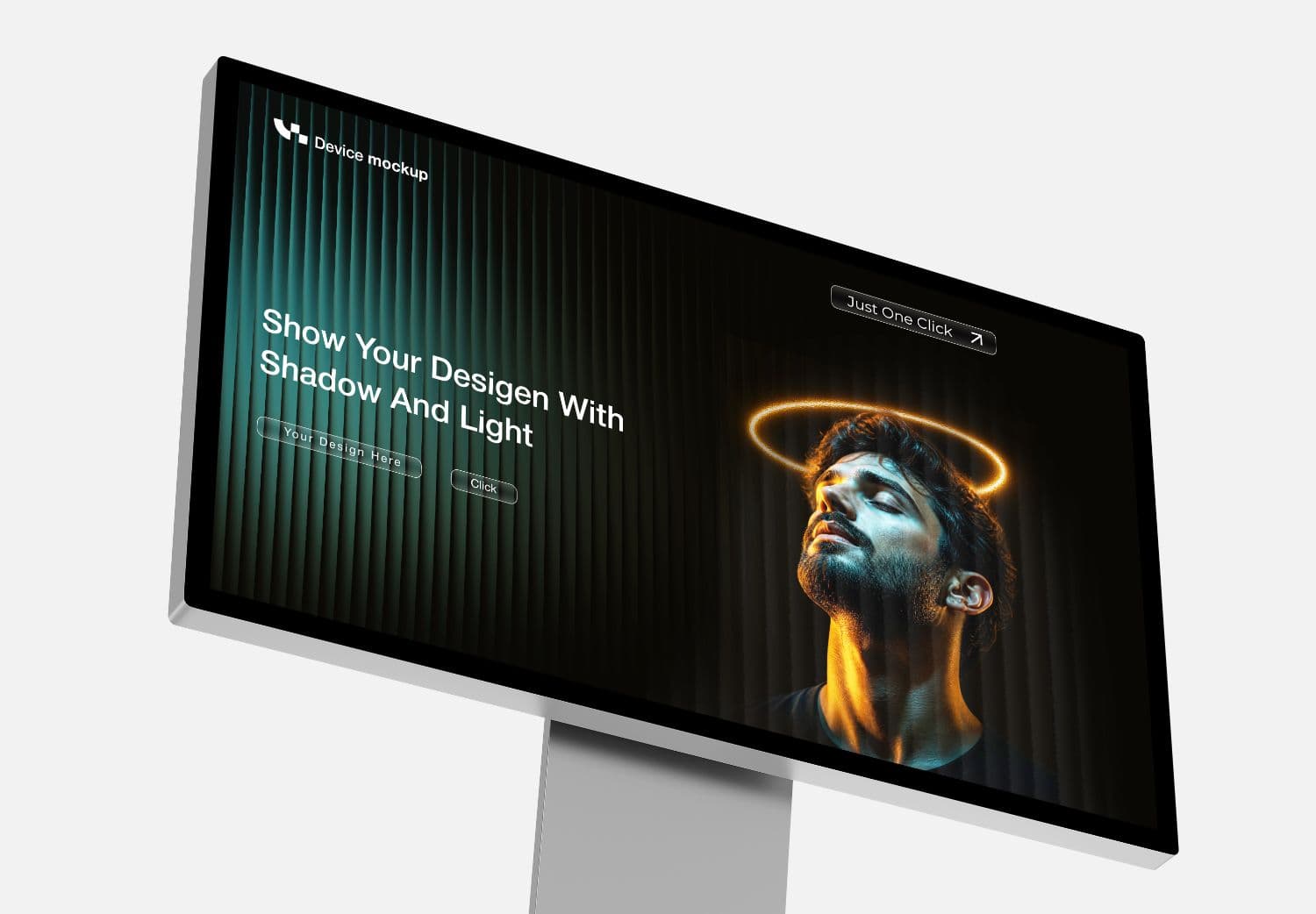 Monitor Mockup | Realistic Display Screen PSD