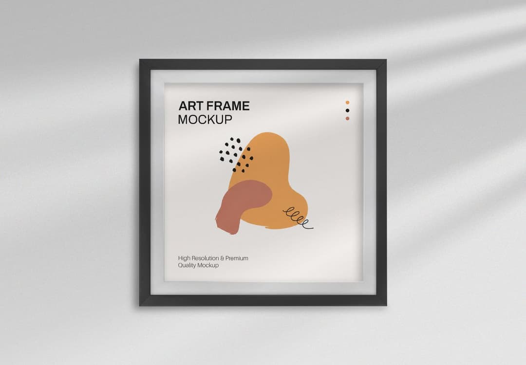 Wall Mounted Art Frame Mockup