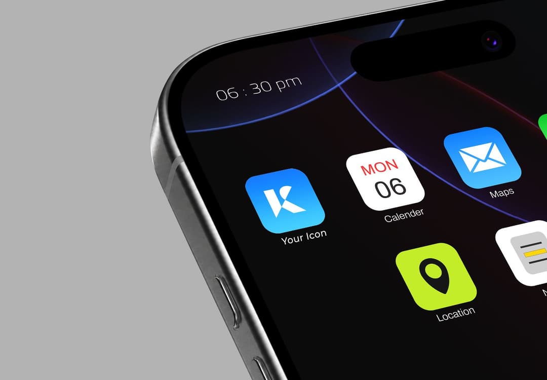 Smartphone App Icons Mockup