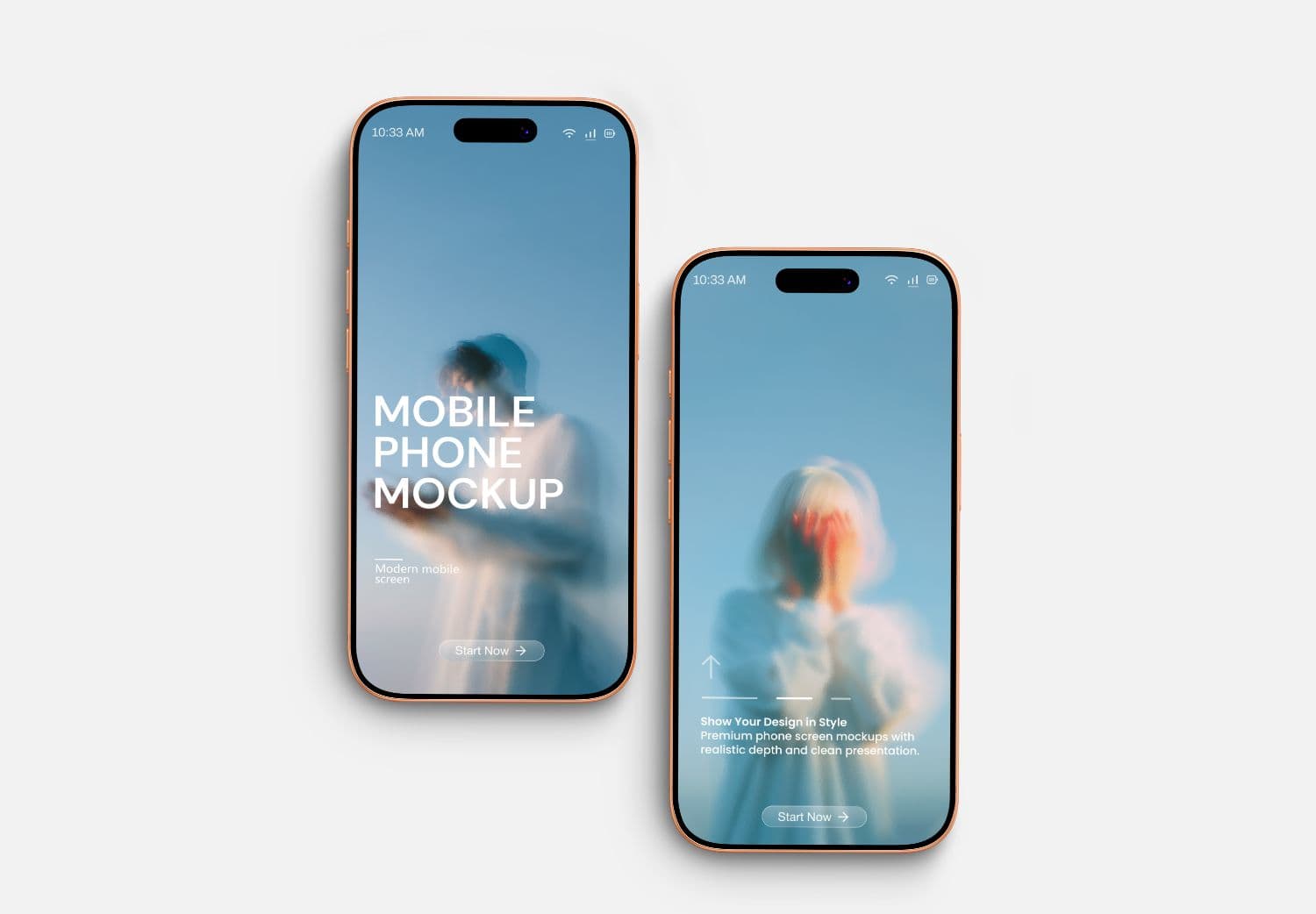 Dual Phone Screen Mockup PSD | MockupHive