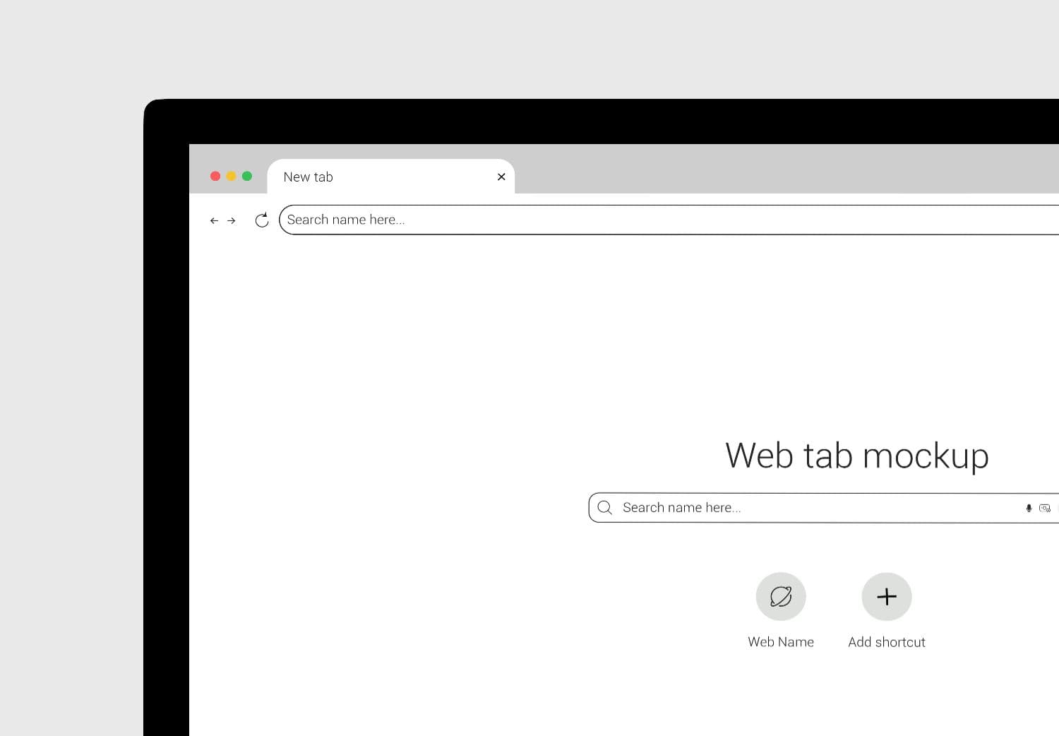 Modern Browser Window Mockup