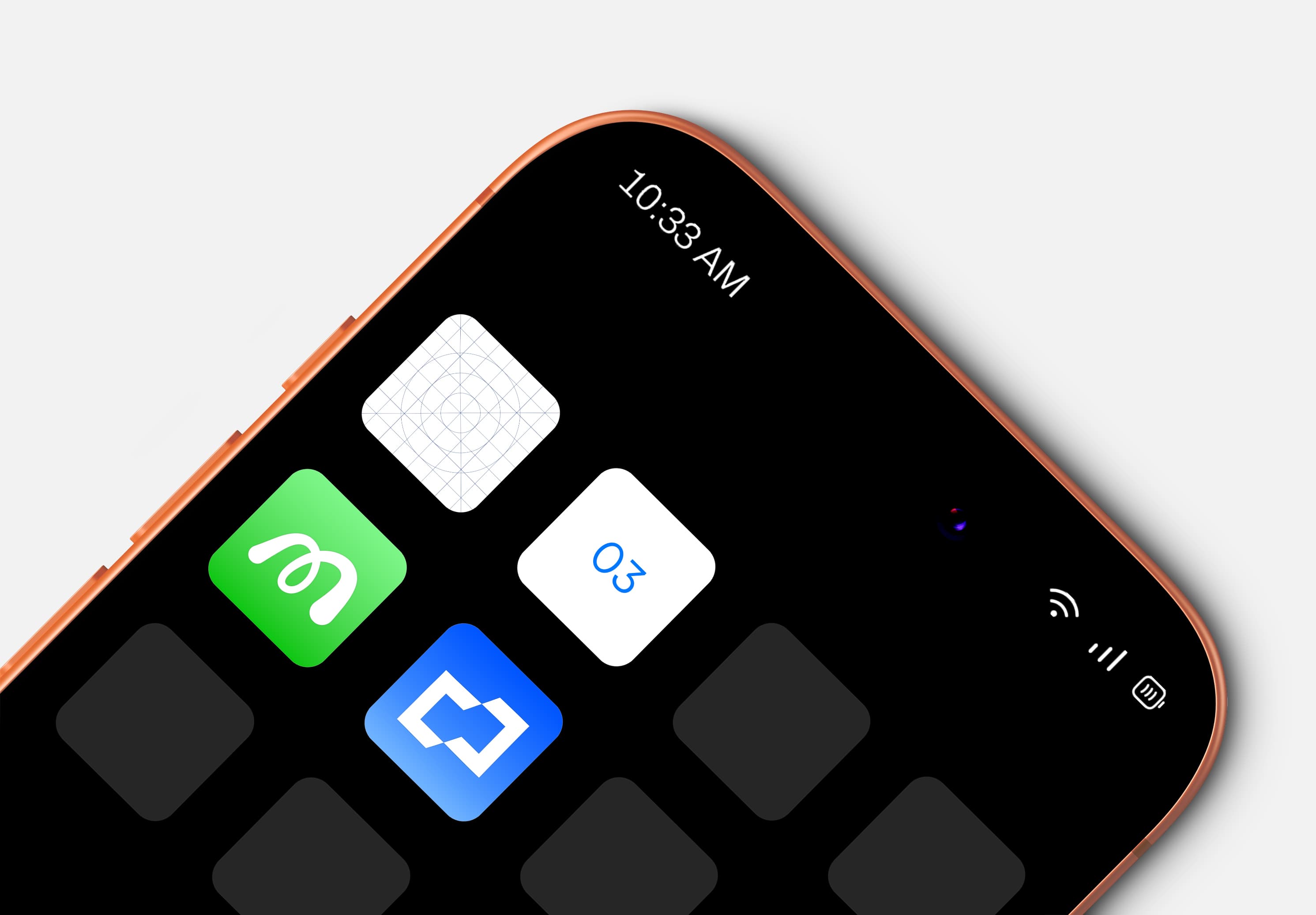 Realistic Mobile App Icon Mockup PSD – Editable Template