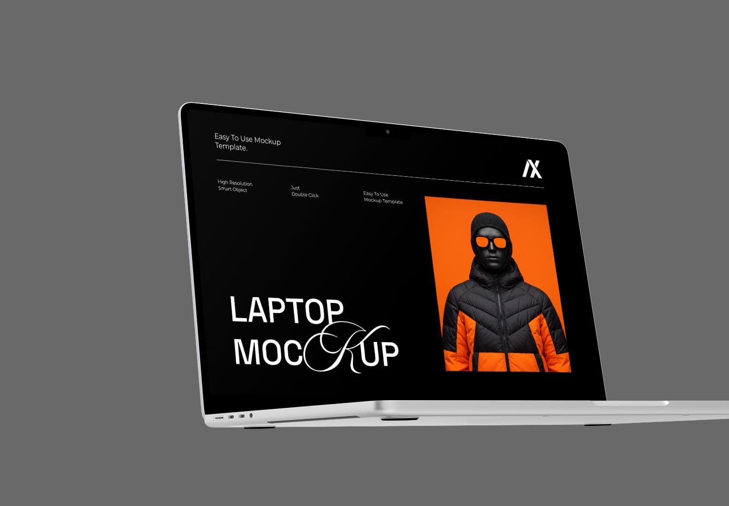 Floatings Laptop Screen Mockup