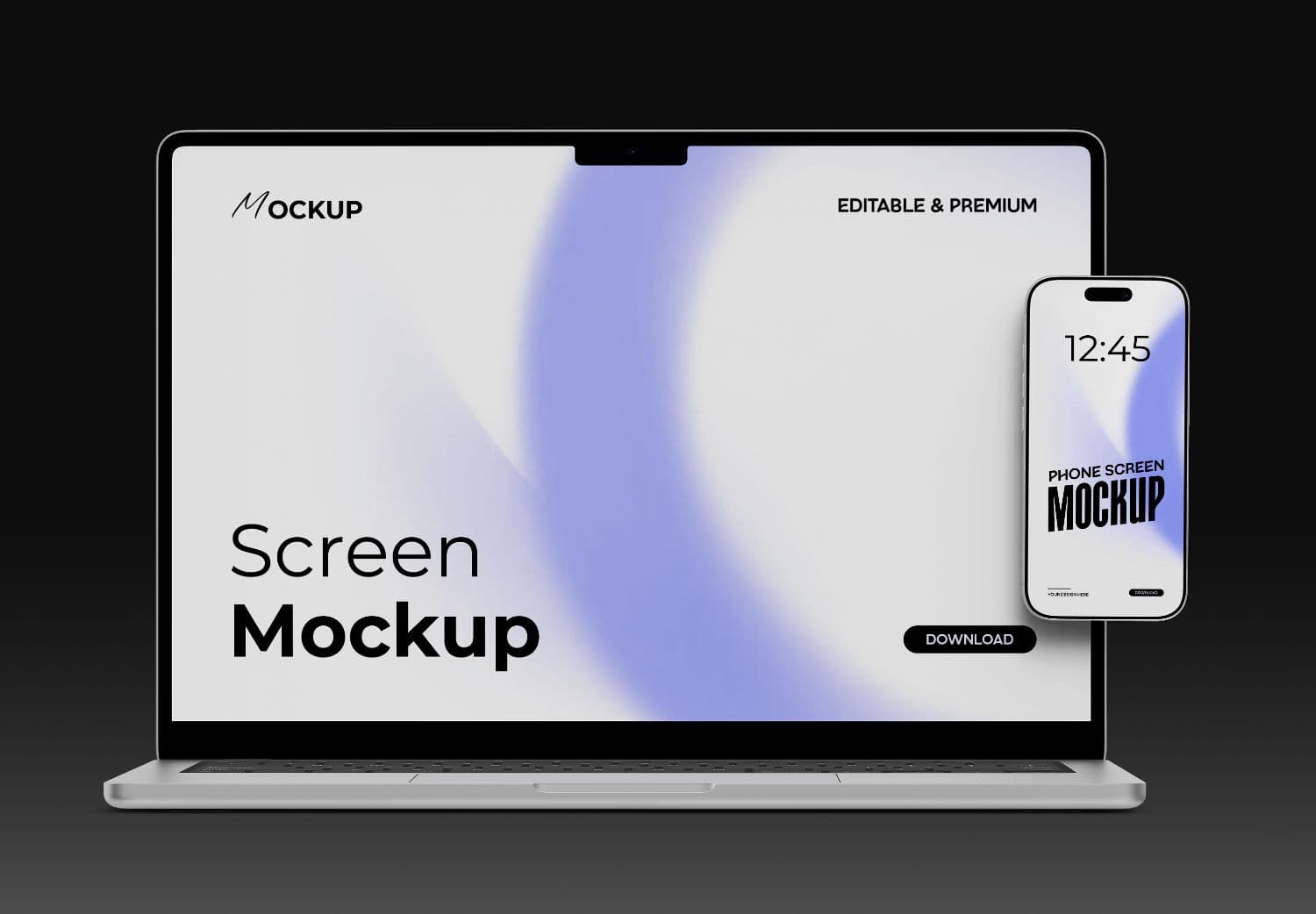 Laptop & Smartphone Screen Presentation Mockup