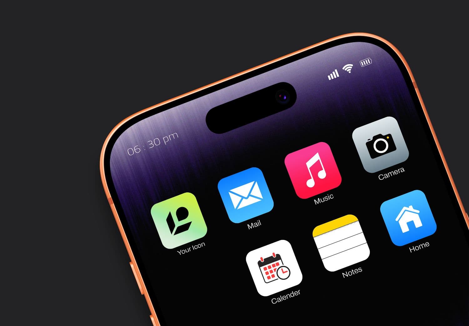 iPhone App Icon Mockup