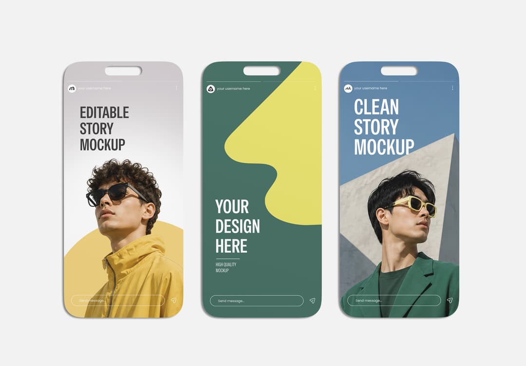 Social Media Story Mockup Set