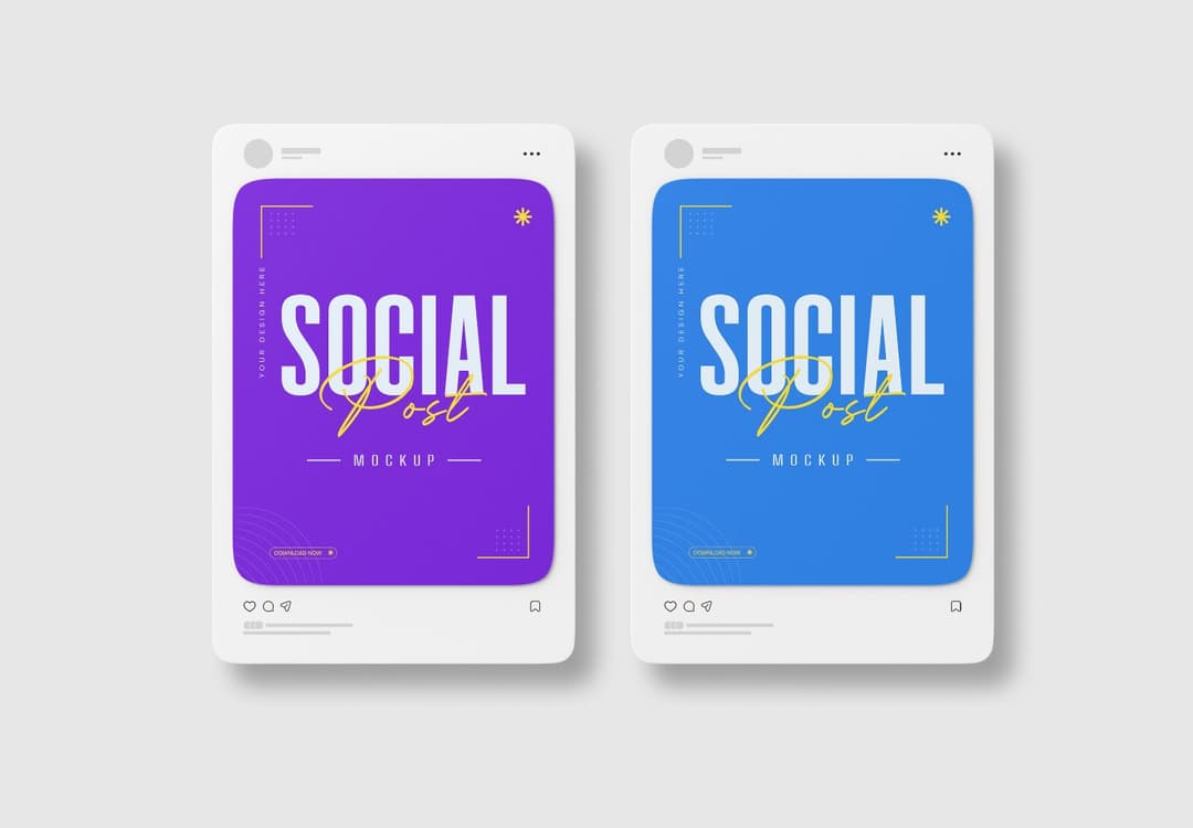 Premium Realistic Social Media Post Mockup