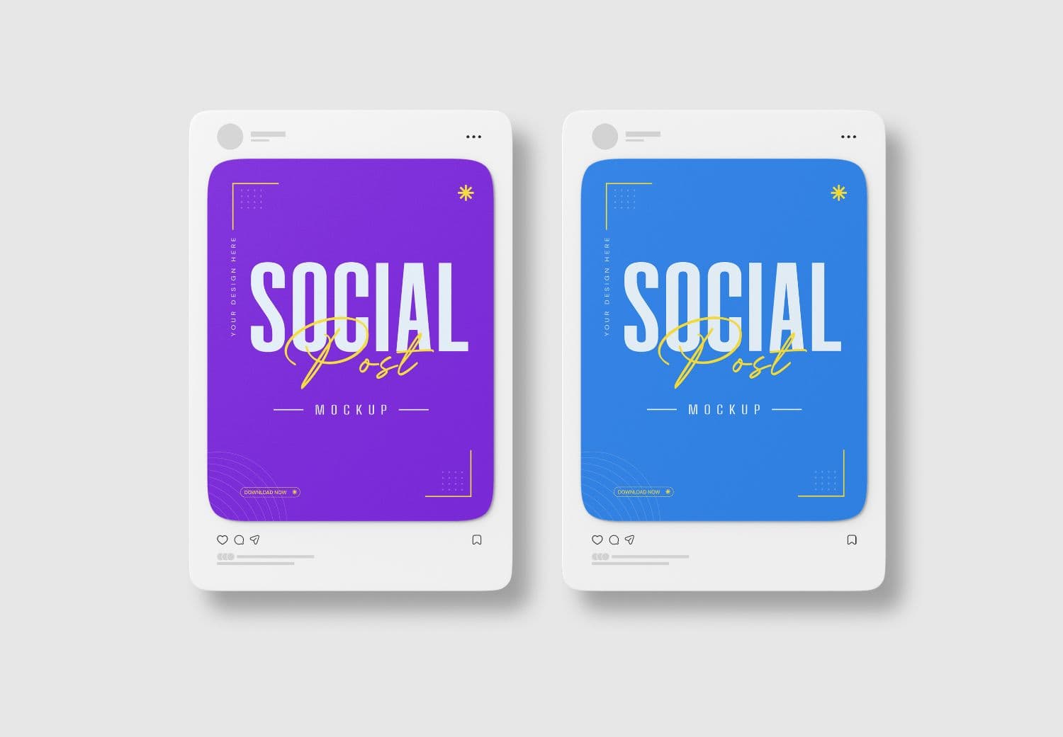 Premium Realistic Social Media Post Mockup