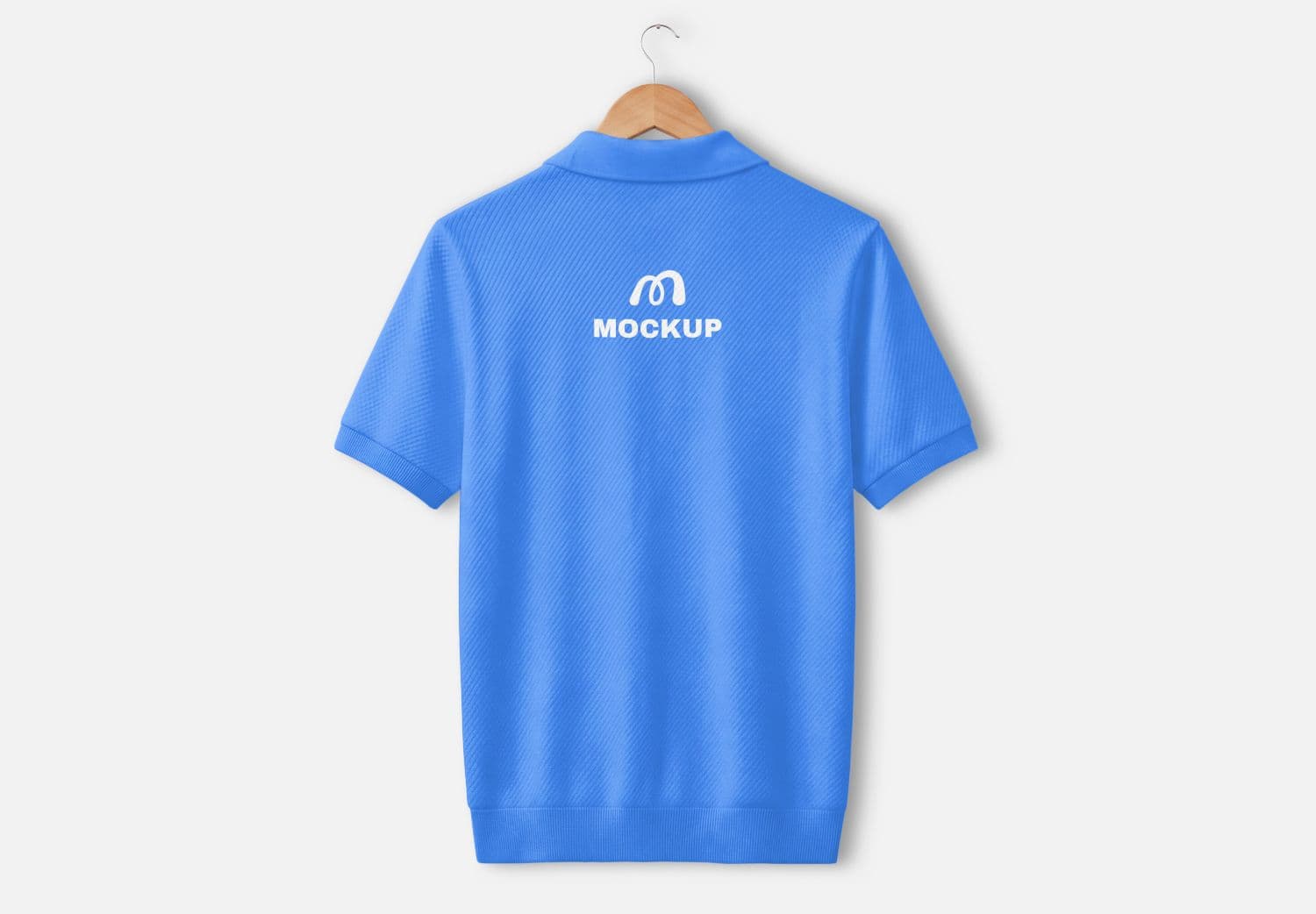 Realistic Polo Shirt Hanging Mockup