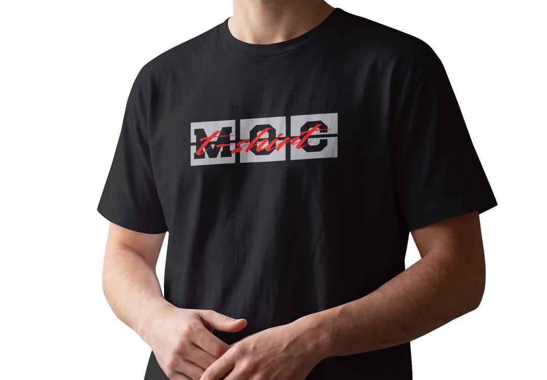 Realistic Men's T-Shirt Branding Mockup