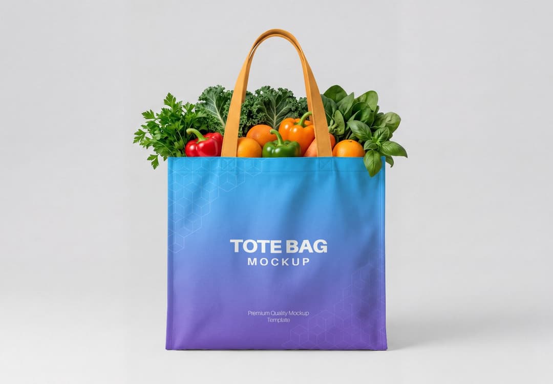 Free Editable Tote Bag Mockup