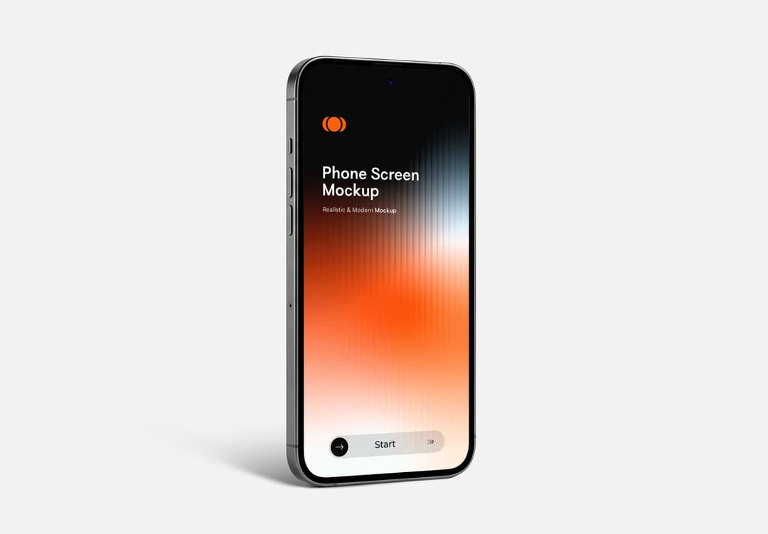 Modern Phone Screen Mockup