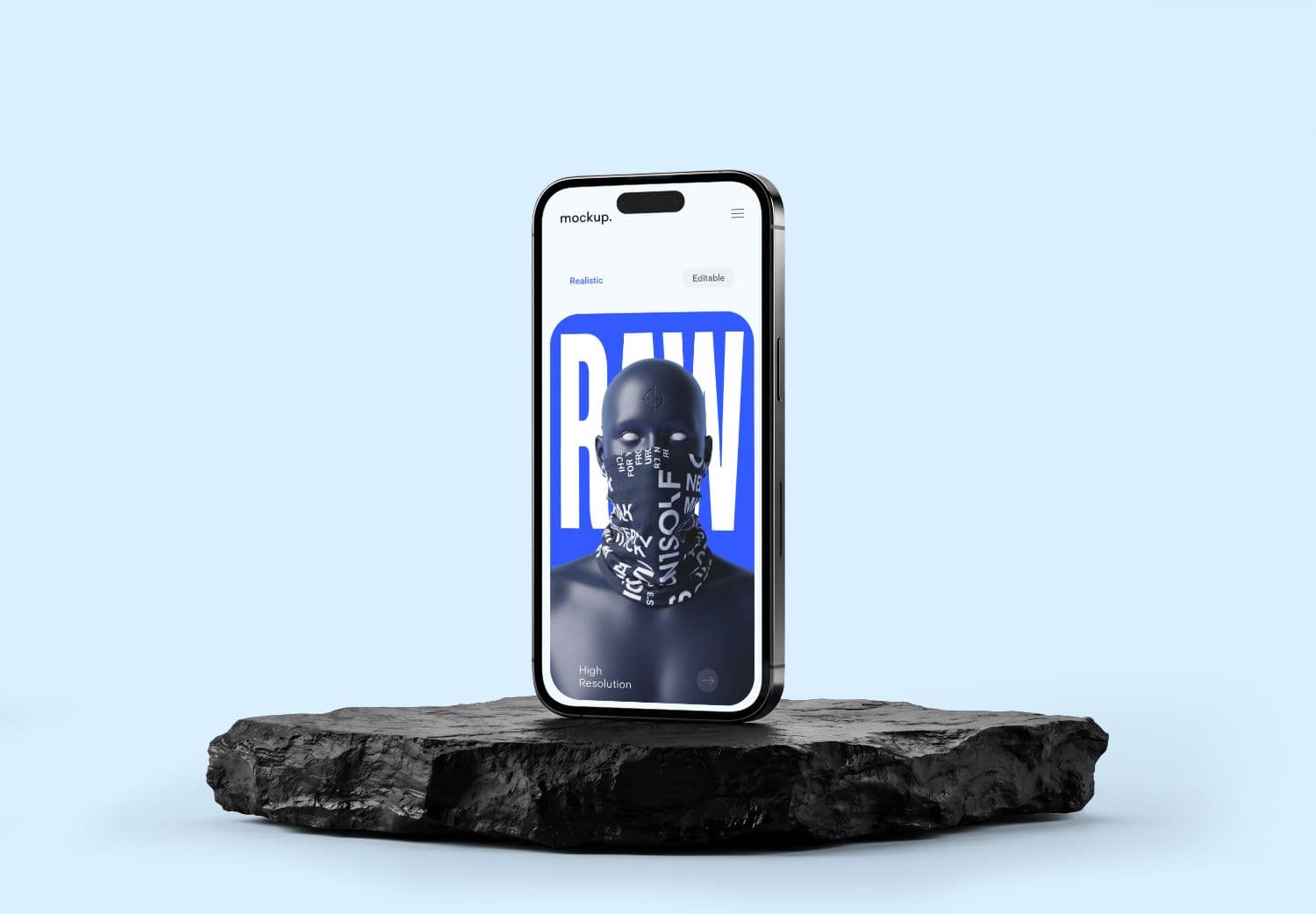 Floating Smartphone Mockup