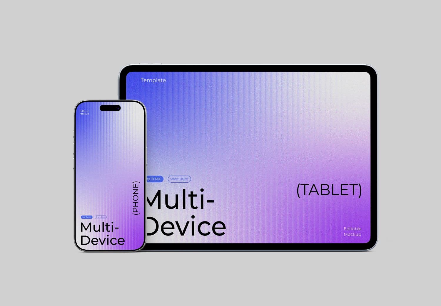 Multi Device Smartphone & Tablets Mockups
