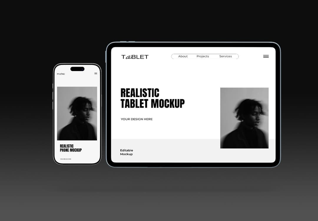 Mobile & Tablet Device Screen Mockup | MockupHive