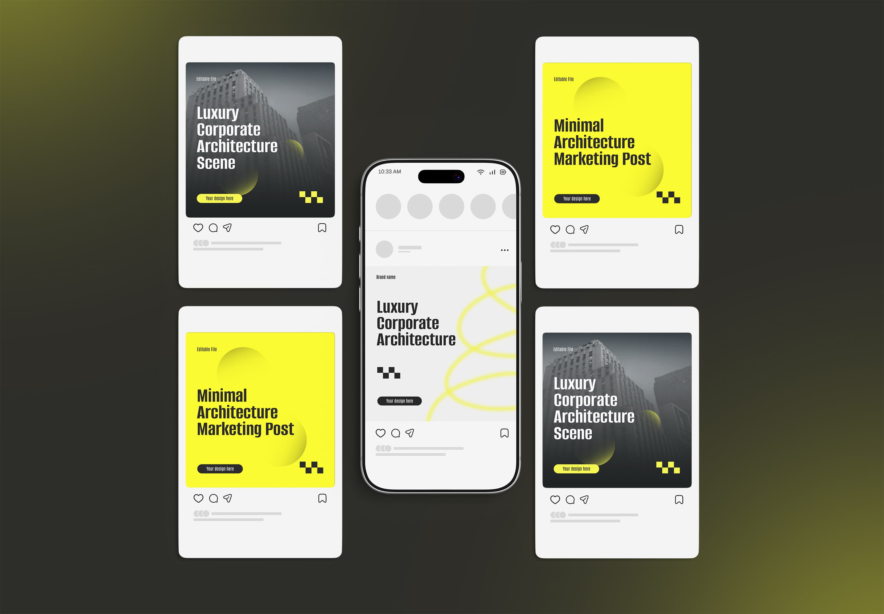 Creative Instagram Feed Branding Mockup | MockupHive