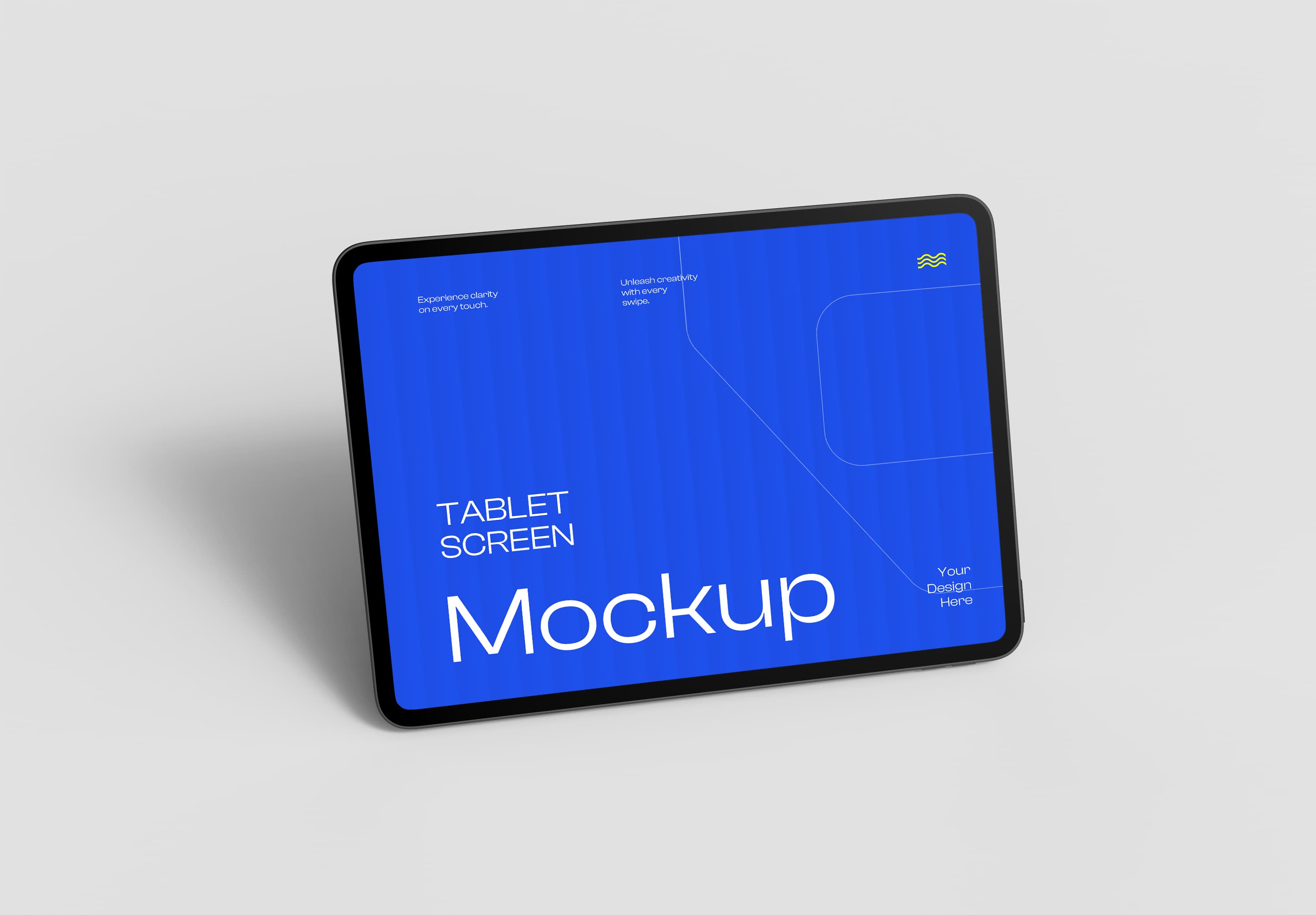 Tablet Device Screen Template with Customizable Display