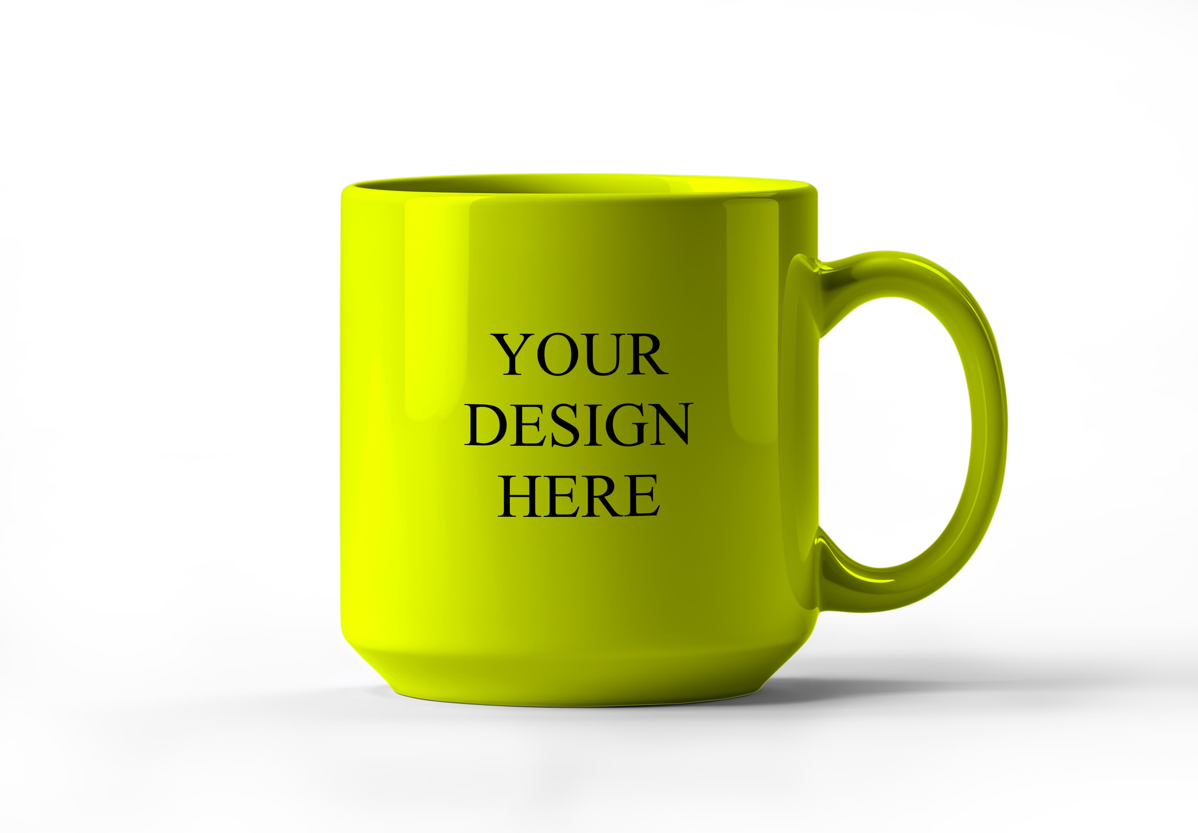 Ceramic Mug Mockup with Customizable Design