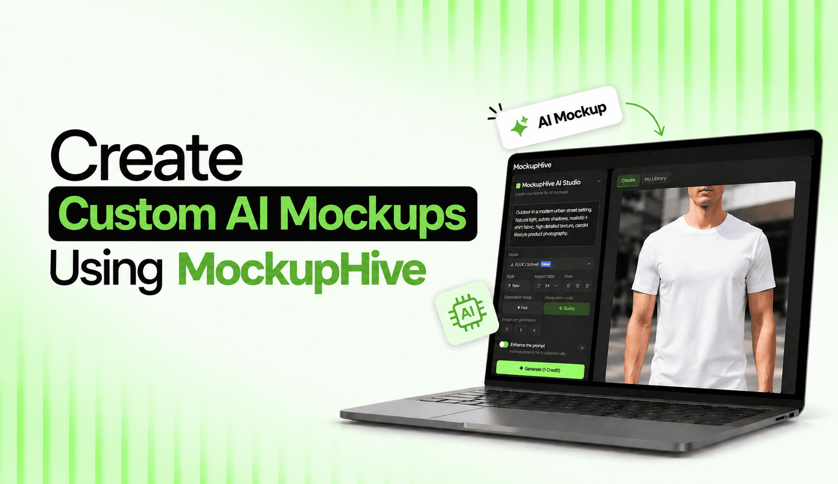 How to Create Custom AI Mockups Using MockupHive