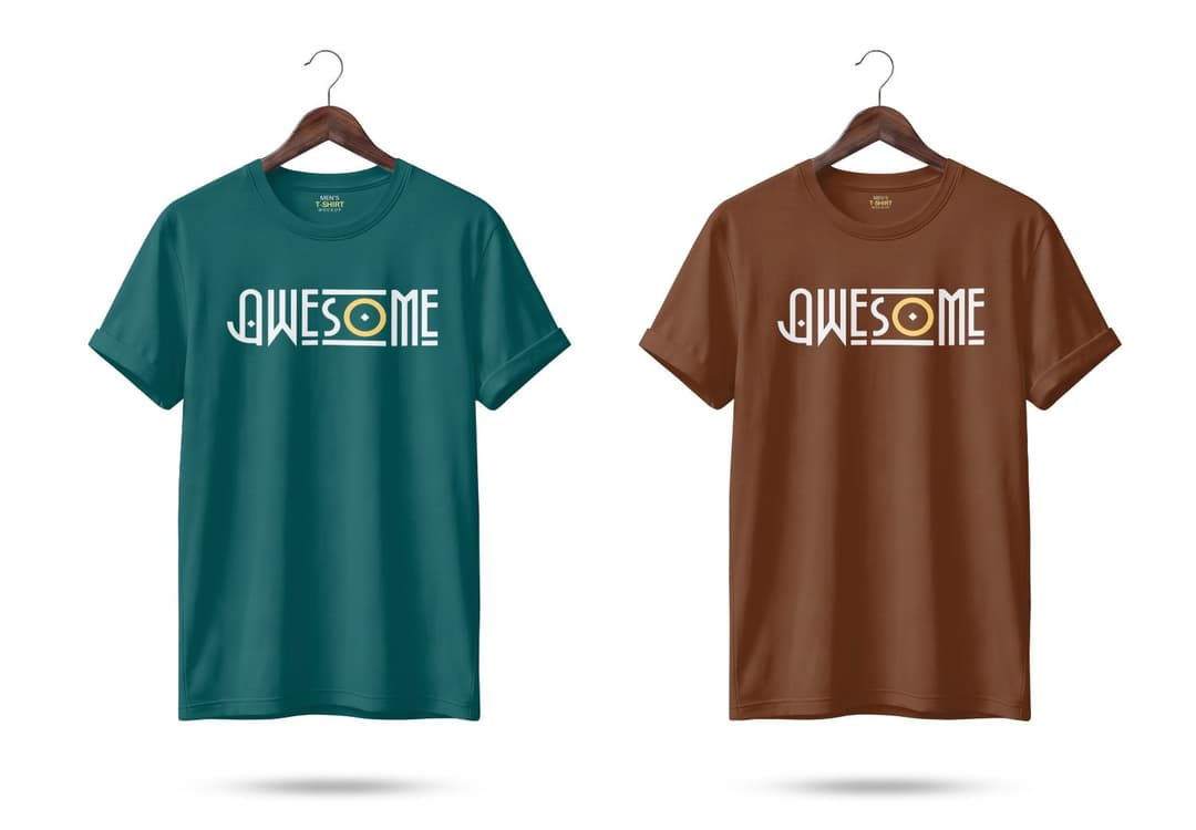 Men's T-Shirt Hanging Mockup