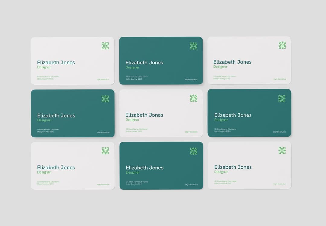Modern Realistic Minimalist Business Card Mockup