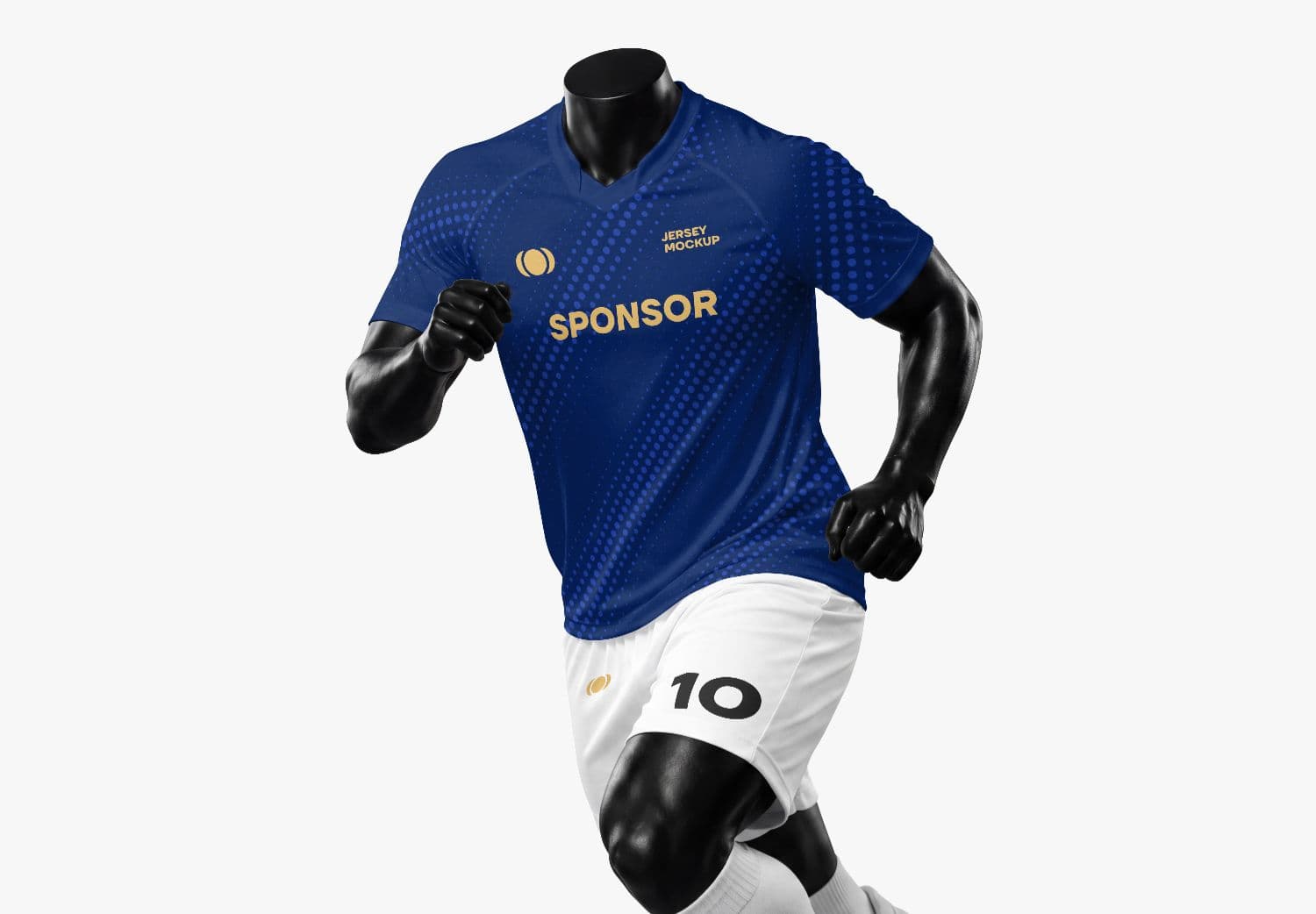 Realistic Soccer Jersey Mockup PSD