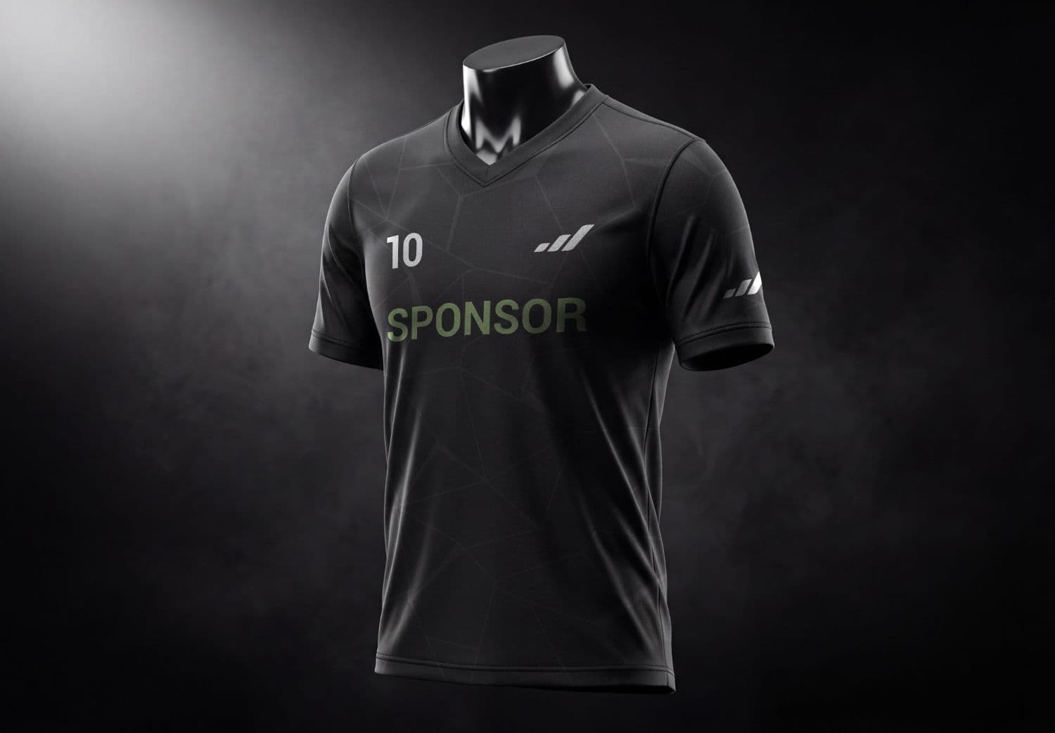 Realistic Football Jersey Mockup PSD – Angled View