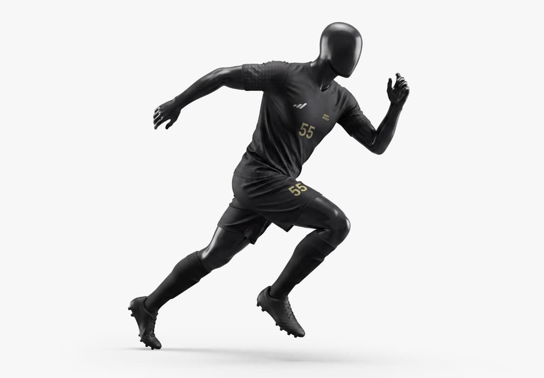 Realistic Football Kit Mockup PSD