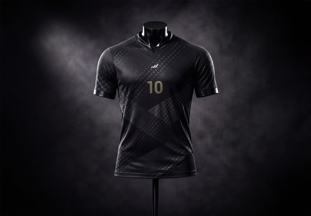 Realistic Football Jersey Mockup PSD
