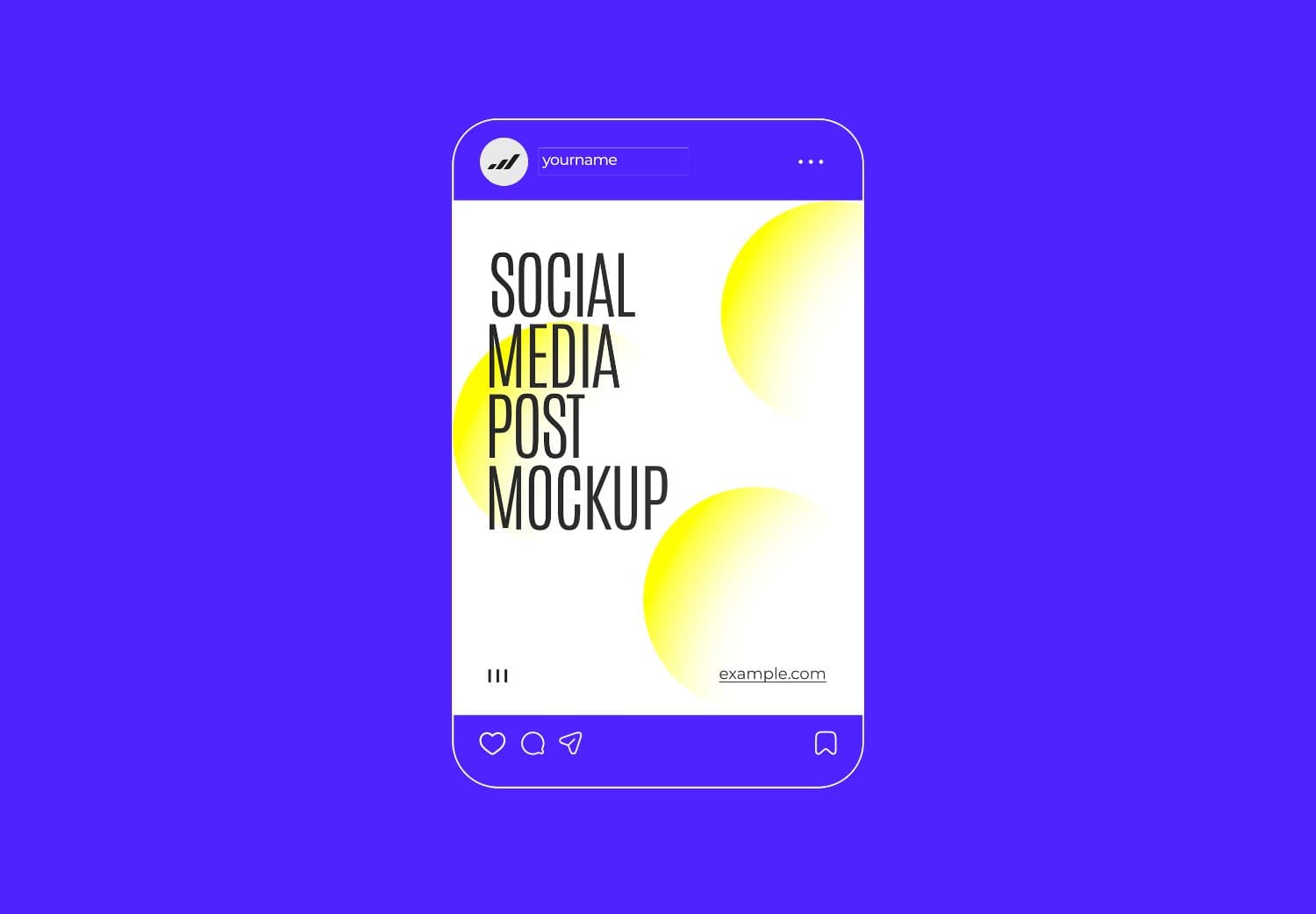 Modern Instagram Social Media Post Mockup PSD