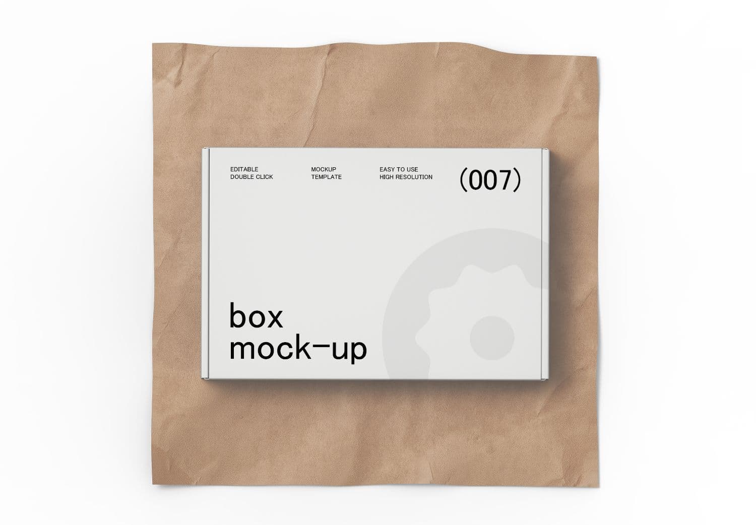 Minimal Box Packaging Mockup
