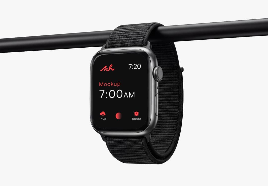 Realistic Smart Watch Mockup