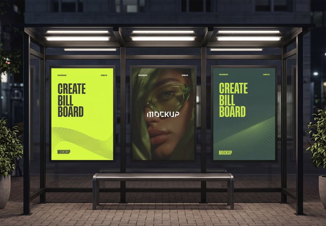 Outdoor Advertising Billboard Mockup