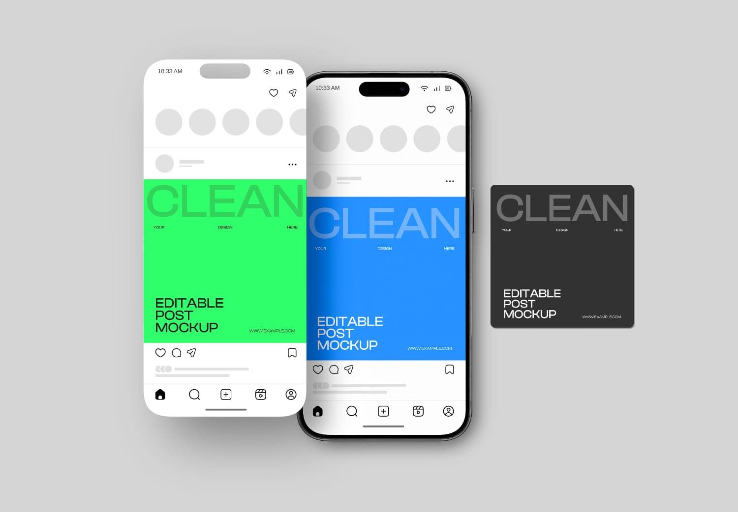 Social Media Post Display Mockup