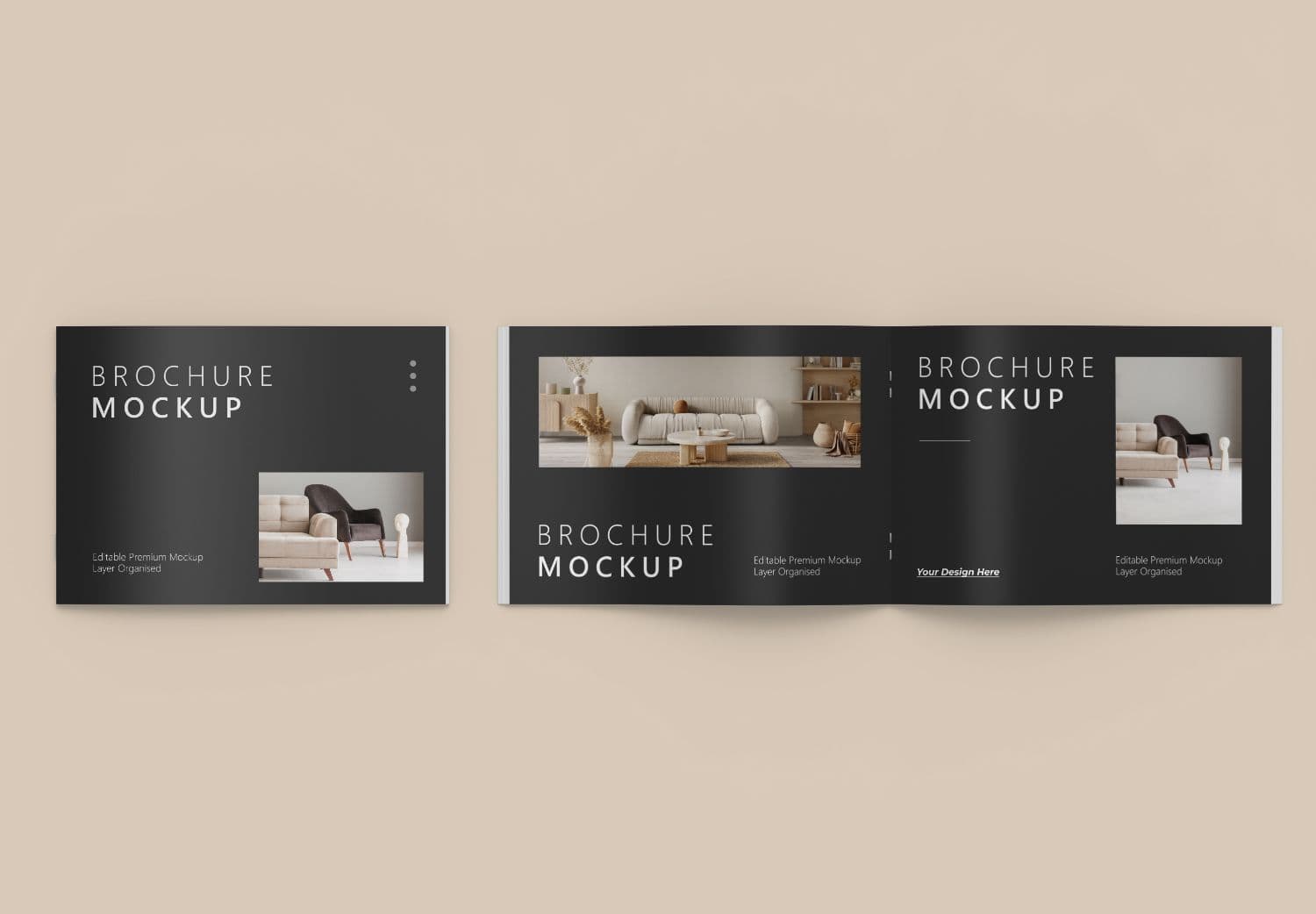 Landscape Brochure Mockup for Editorial and Branding Presentation