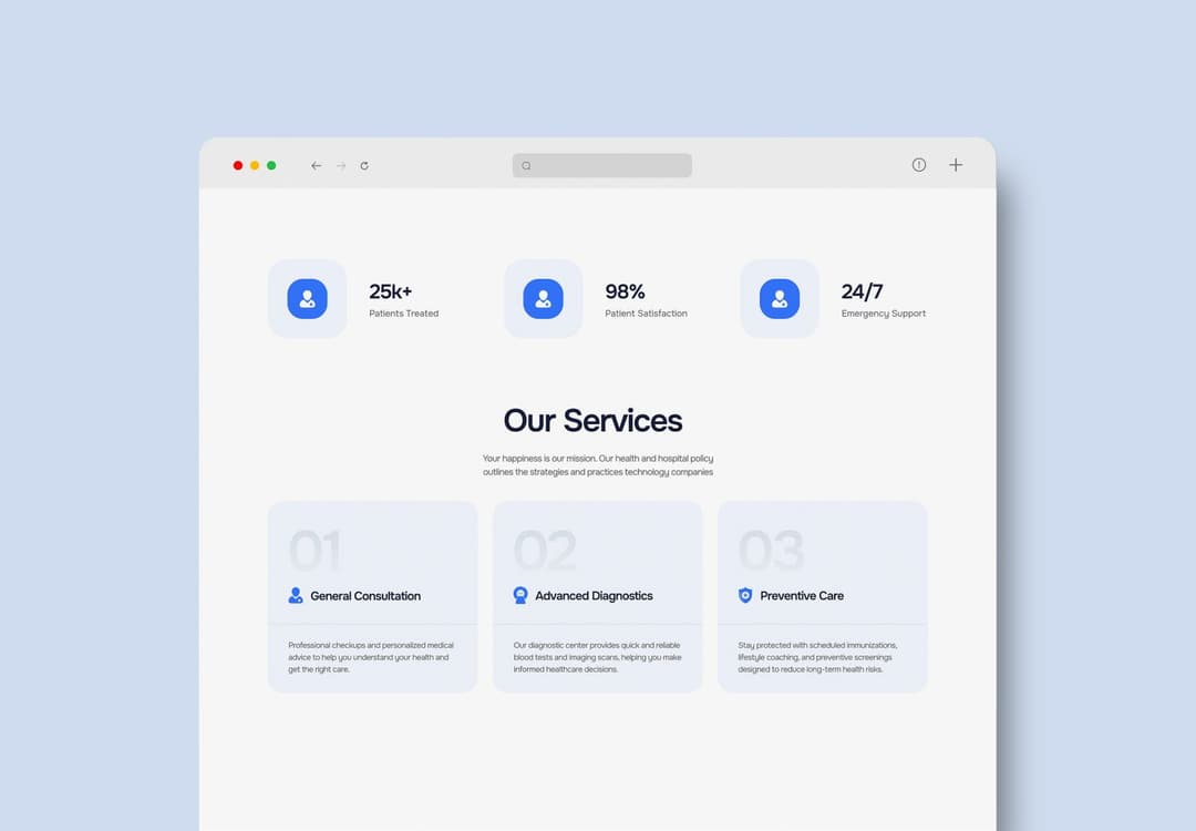 Website Landing Page Mockup