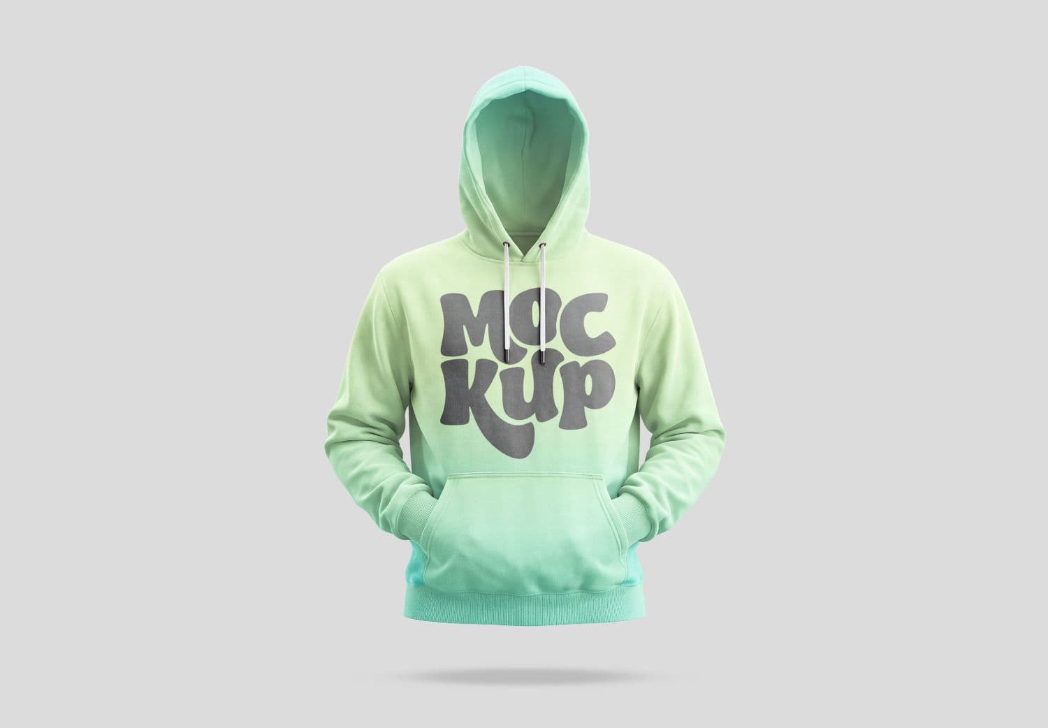 Floating Hoodie Mockup Front View for Apparel Branding