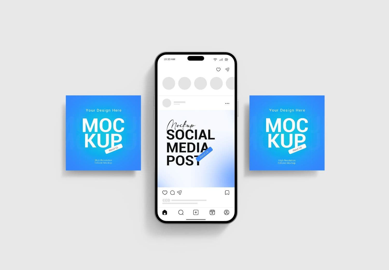 Scroll-Stopping Social Mockup — iPhone